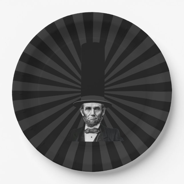 Abraham Lincoln Presidential Fashion Statement Paper Plate (Front)