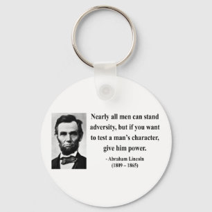 Abraham Lincoln Quote 6b Key Ring