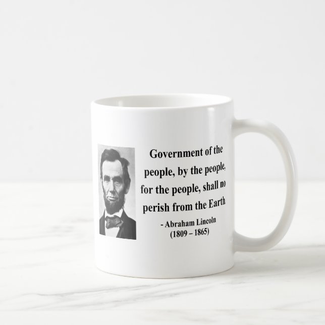 Abraham Lincoln Quote 7b Coffee Mug (Right)