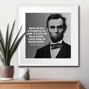 Abraham Lincoln Quote on Freedom Poster