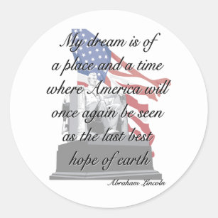 Abraham Lincoln quote stickers