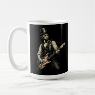 Abraham Lincoln Rock Guitar American Flag Coffee Mug