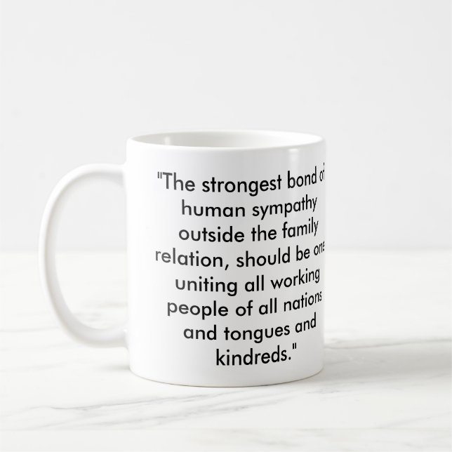 Abraham Lincoln Socialist Quote Coffee Mug (Left)