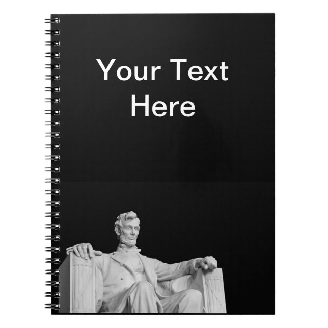 Abraham Lincoln Spiral Notebook (Front)