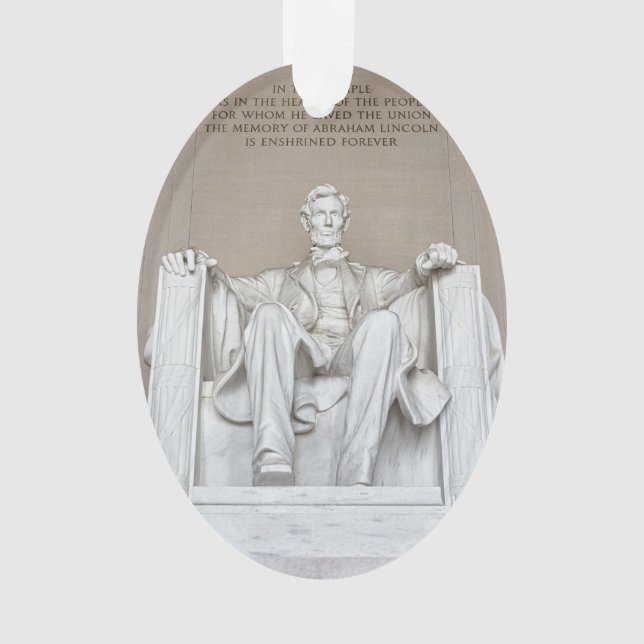 Abraham Lincoln Statue Ornament (Front)