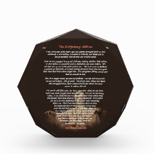 Abraham Lincoln - The Gettysburg Address Photo Block