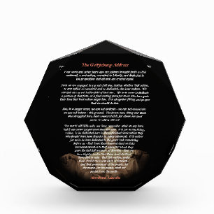 Abraham Lincoln - The Gettysburg Address Photo Block