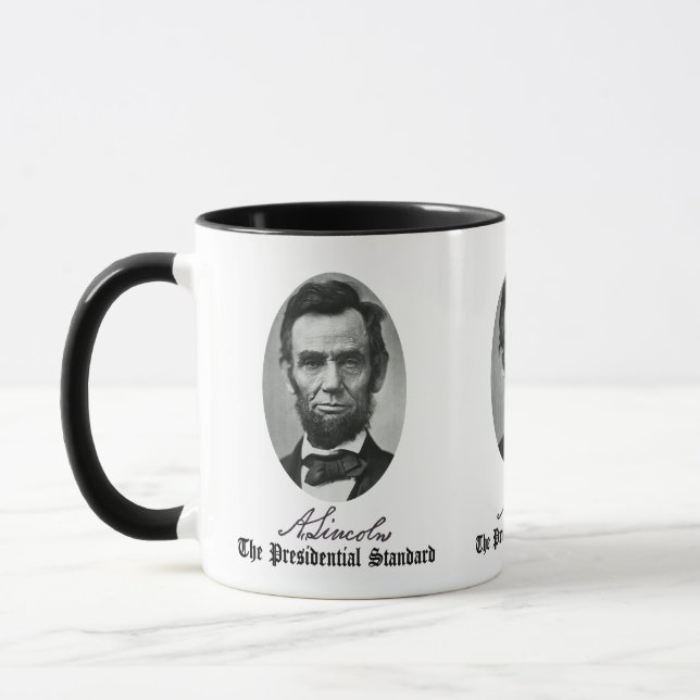Abraham Lincoln, The Presidential Standard. Mug (Left)