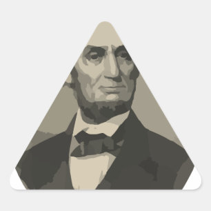 abraham lincoln triangle sticker