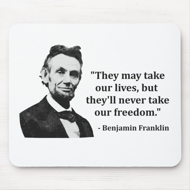 Abraham Lincoln Troll Quote Mouse Pad (Front)
