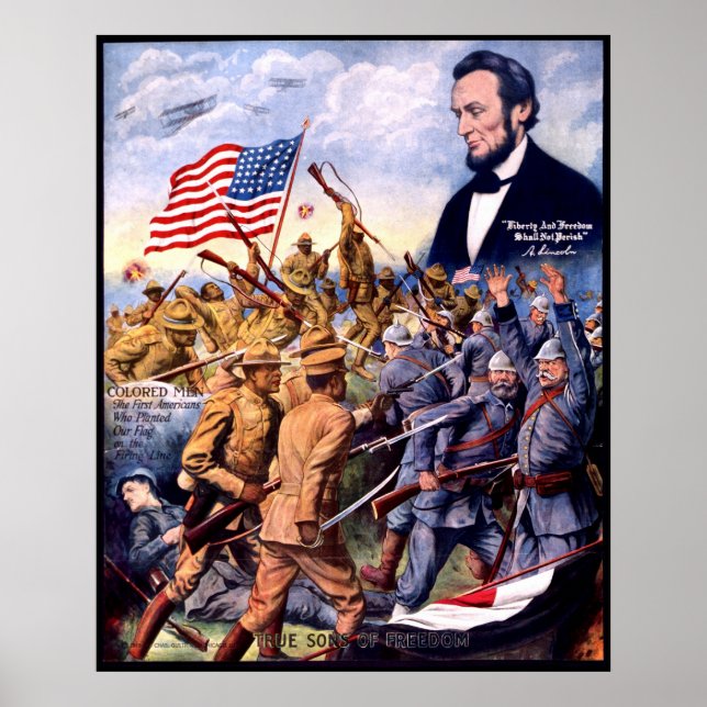 Abraham Lincoln True Sons Of Freedom Poster (Front)