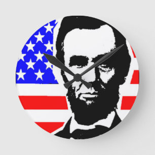 ABRAHAM LINCOLN-UNION ROUND CLOCK