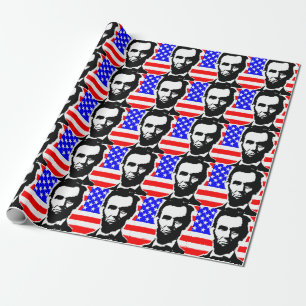 ABRAHAM LINCOLN-UNION   WRAPPING PAPER