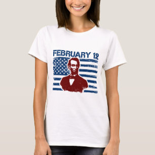 Abraham Lincoln USA President Flagge T-Shirt