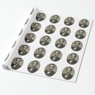 abraham lincoln wrapping paper