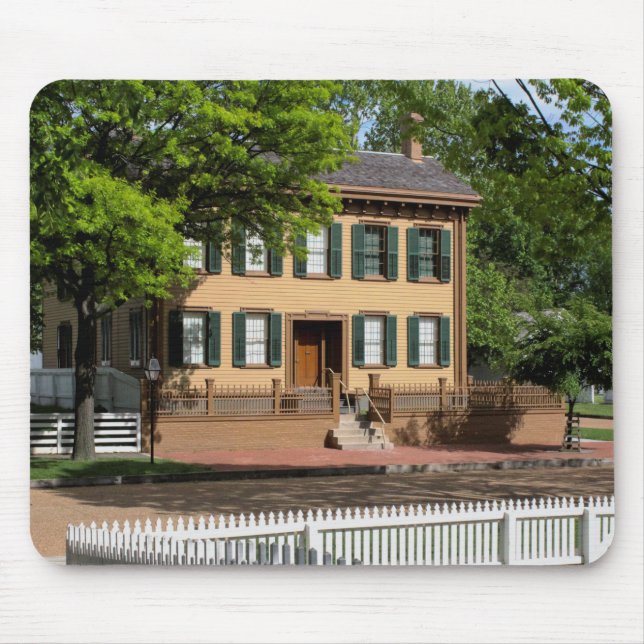 Abraham Lincoln's Home Mouse Pad (Front)