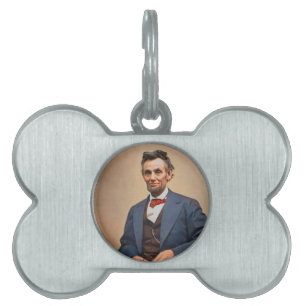 Abraham Lincolon Pet Name Tag