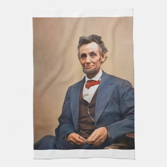 Abraham Lincolon Tea Towel (Vertical)