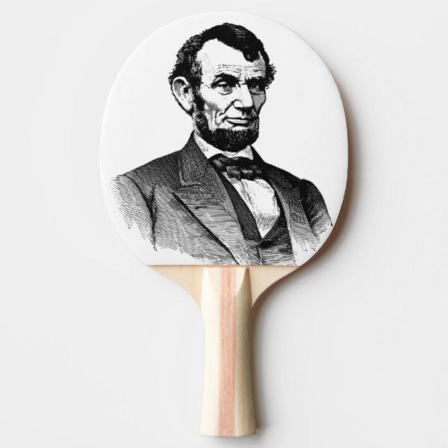 abraham lincon ping pong paddle (Front)