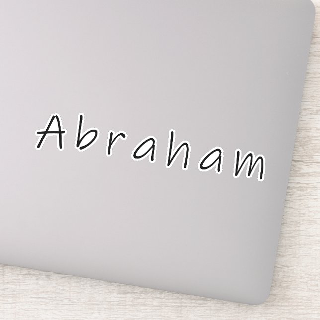 Abraham name, For Abraham (Detail)