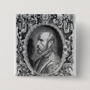 Abraham Ortelius 15 Cm Square Badge