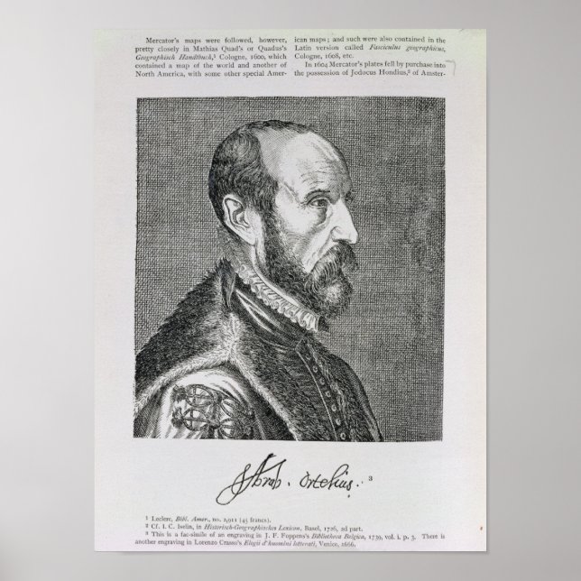 Abraham Ortelius Poster (Front)