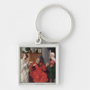 Abraham, Sara and an Angel, c.1520 Key Ring
