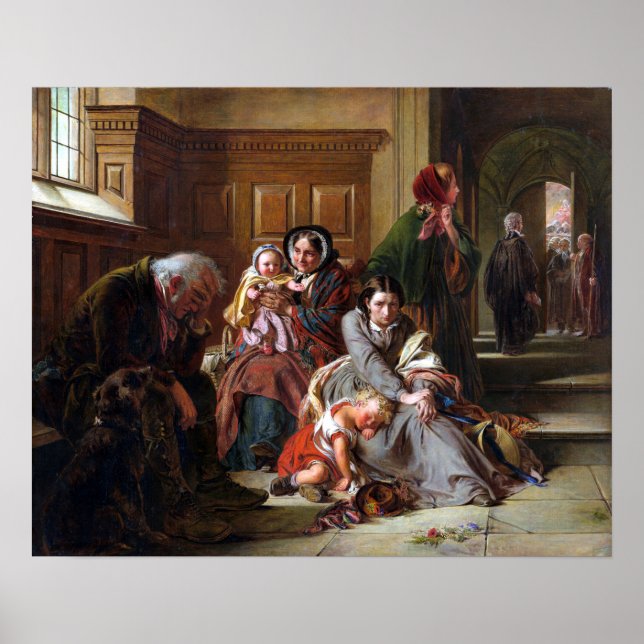 Abraham Solomon Waiting for the Verdict Poster (Front)