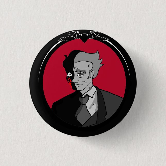 Abraham van Helsing BRW Button (Front)