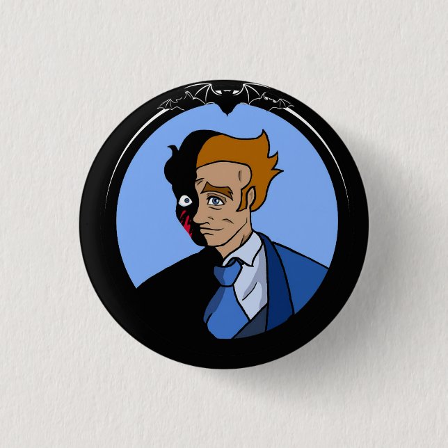 Abraham van Helsing Colour Button (Front)
