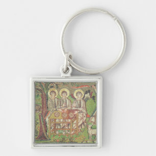 Abraham with the angels (mosaic) key ring