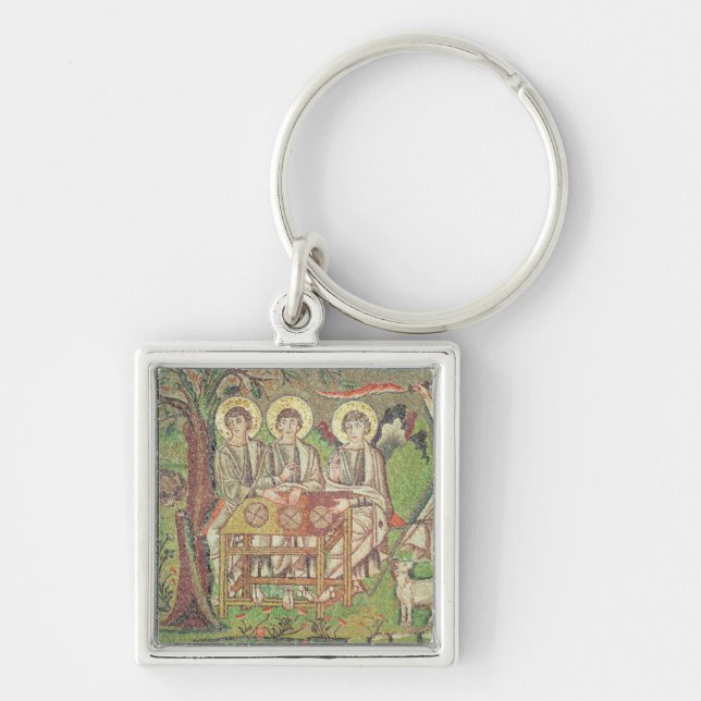 Abraham with the angels (mosaic) key ring (Front)