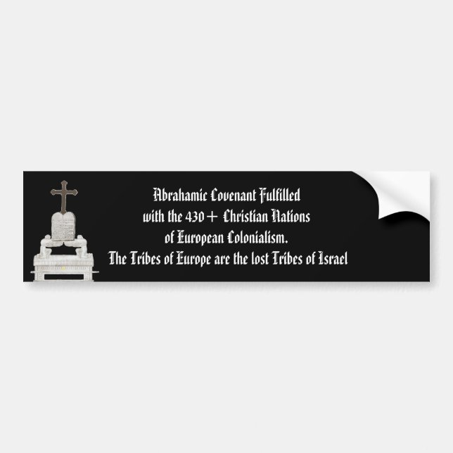 Abrahamic Covenant Bumper Sticker (Front)