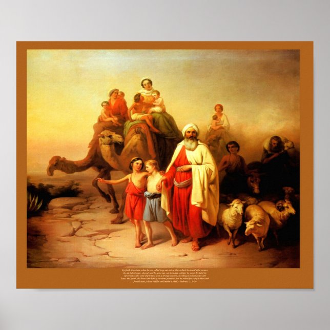 Abraham's Journey Josef Molnar Reproduction Poster (Front)