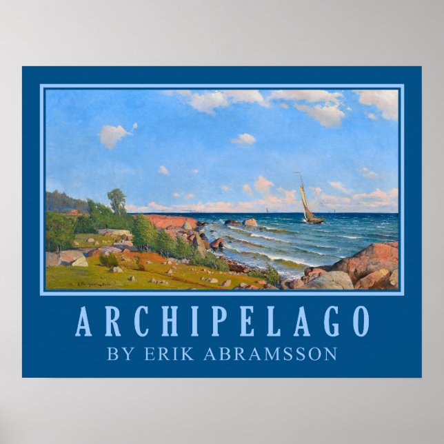 Abrahamsson’s ”Archipelago” art poster (Front)