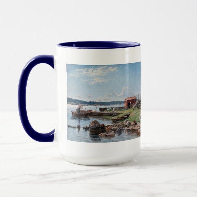 Abrahamsson’s ”Motif from Jutholmen” mugs (Left)