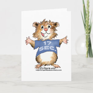 Abrahamster 17 Seconds Greeting Card / Notecard