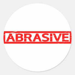 Abrasive Stamp Classic Round Sticker