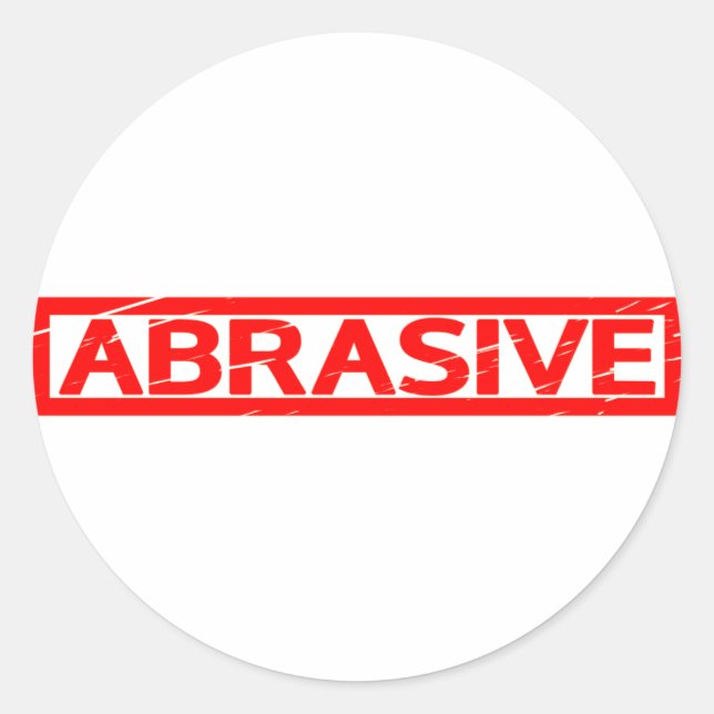 Abrasive Stamp Classic Round Sticker (Front)