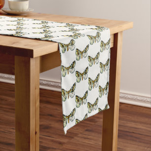 Abraxas grossulariata, The Magpie Moth Colour Imag Medium Table Runner