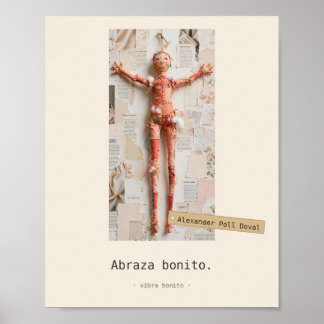 Abraza bonito — Juguetes de Tela Poster