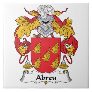 Abreu Family Crest Ceramic Tile