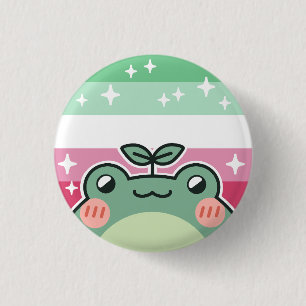 Abrosexual LGBT Pride Flag Frog 3 Cm Round Badge