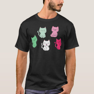 Abrosexual Pride Kawaii Cat Abro Kittens LGBT LGBT T-Shirt
