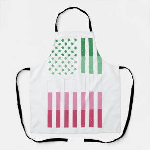 Abrosexual USA Flag LGBT Gift Abrosexual Apron