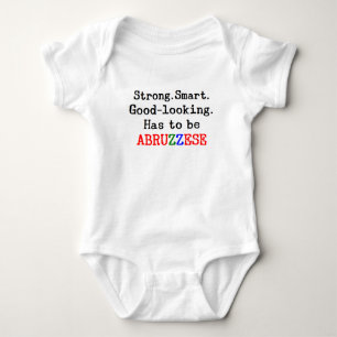 abruzzese strong baby bodysuit