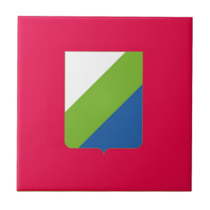 Abruzzo flag Italy symbol italia Ceramic Tile