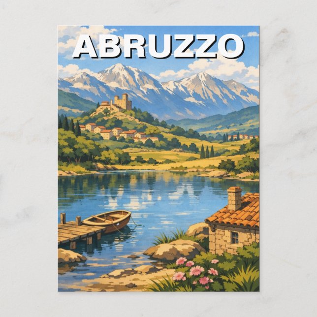Abruzzo Italy Travel Postcard (Front)