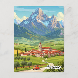 Abruzzo Italy Travel Postcard