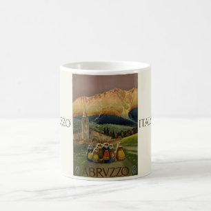 Abruzzo Italy Vintage Poster Coffee Mug
